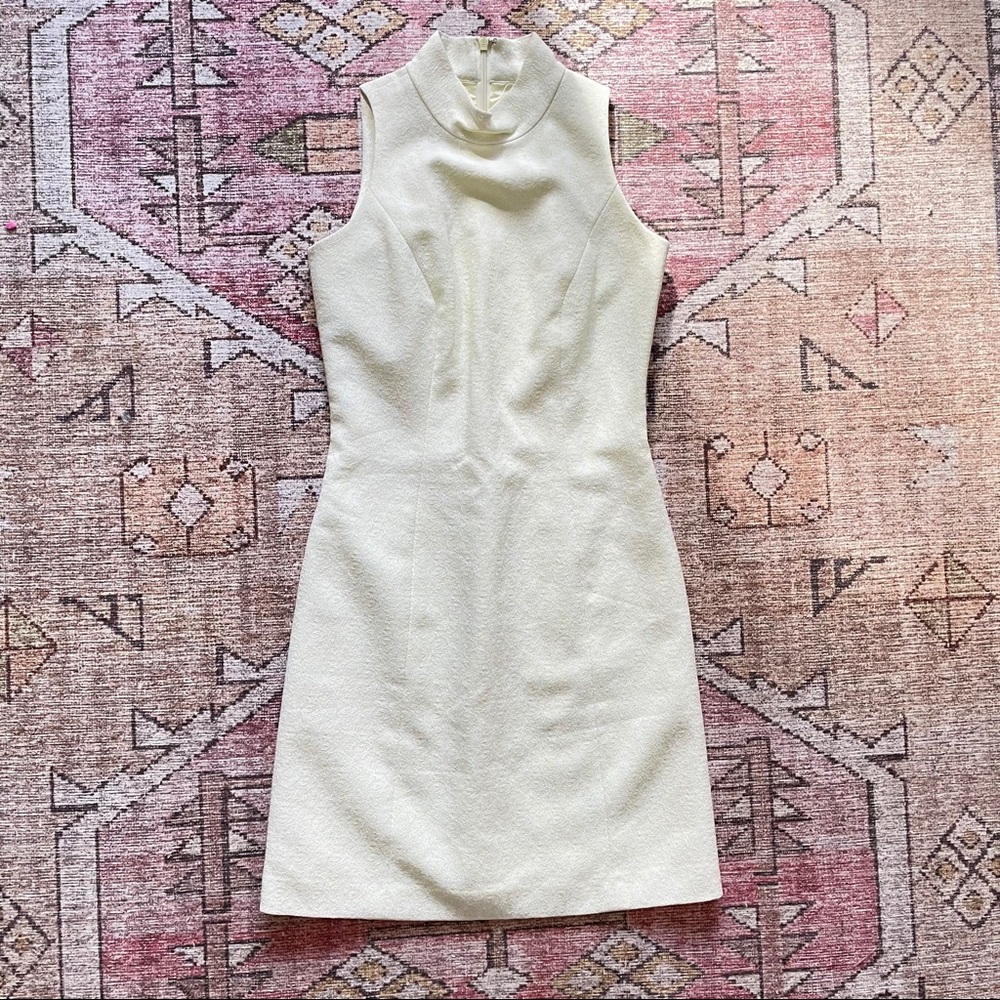 Vintage 90s Sleeveless Lt Green Floral Mini Dress